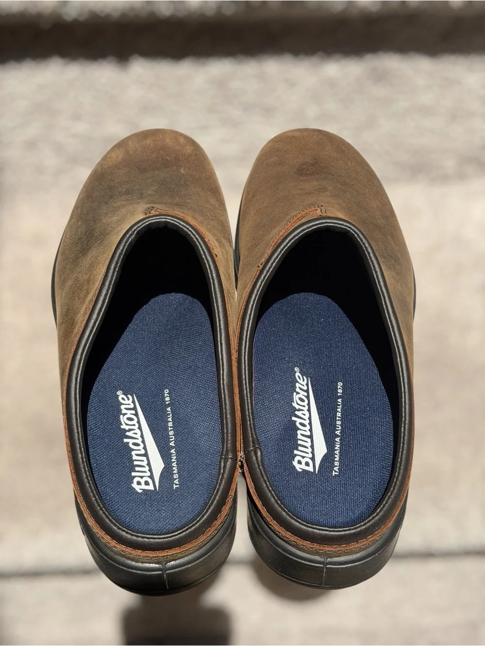 NEW Blundstone Originals #2421 Antique Brown Leather‎ Mule Clogs Men’s US 10